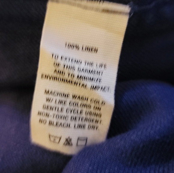 Alex Mill Standard Blue Linen Jumpsuit Womens Size XS Short Sleeve Button Front - Picture 14 of 14